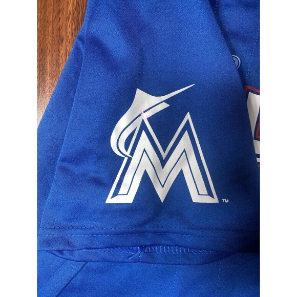Marcell Ozuna #13 MLB Miami Marlins Baseball Jersey XL Men’s Dominican Republic - Picture 4 of 7